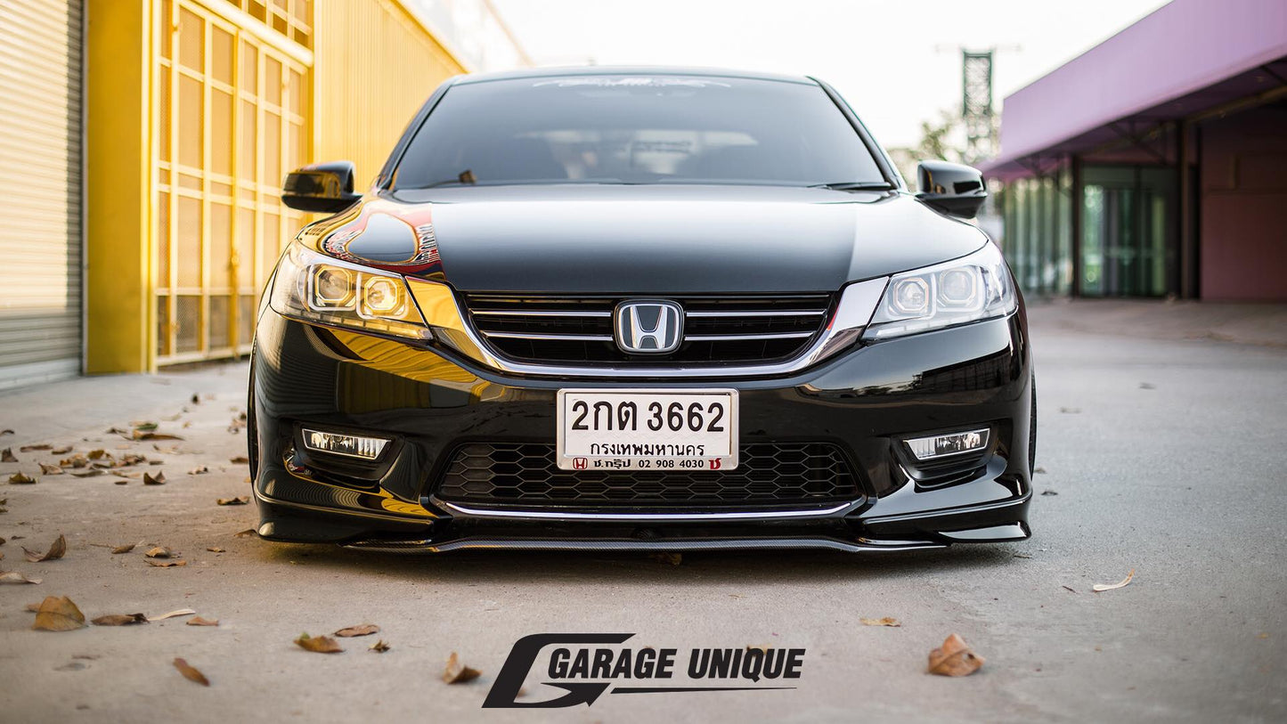 Garage Unique USA 2013-2015 Honda Accord Sedan Carbon Fiber front center lip