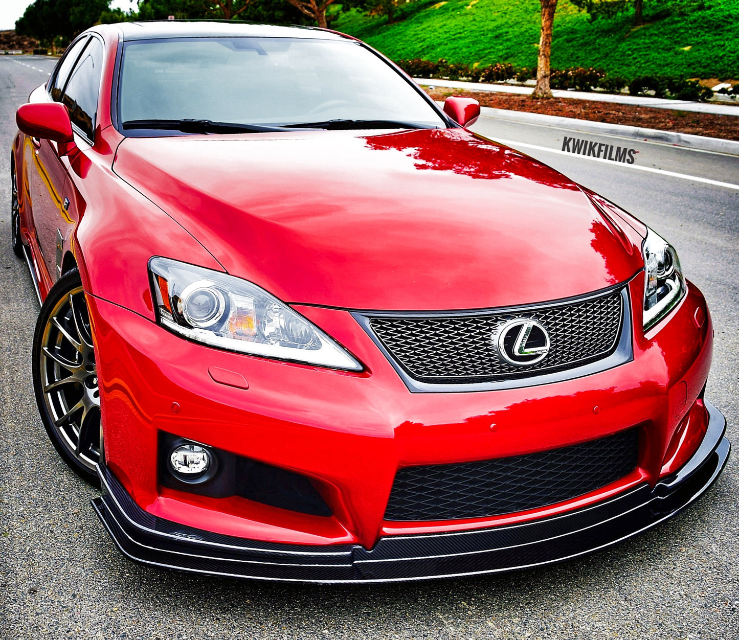 NOVEL Racing Japan Carbon Fiber Front Lip Diffuser for Lexus IS F (CFRP)