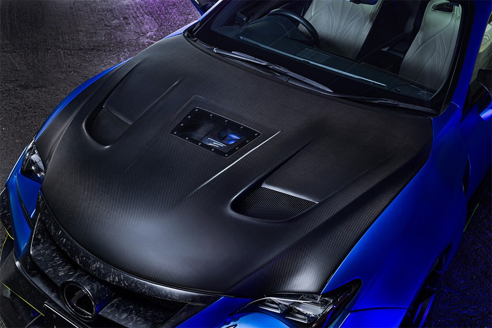 NOVEL Racing Japan Fiberglass Vented Racing Hood for Lexus RC-F 2015+ - NOV-RCF-022