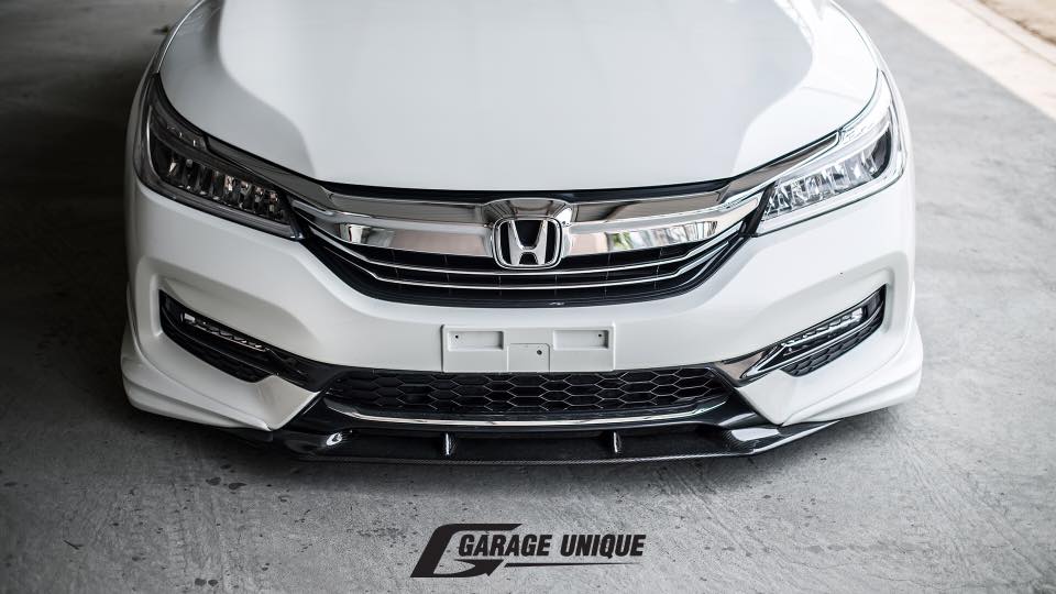 Garage Unique USA 2016-2017 Honda Accord Sedan Carbon Fiber Lip Front And Rear