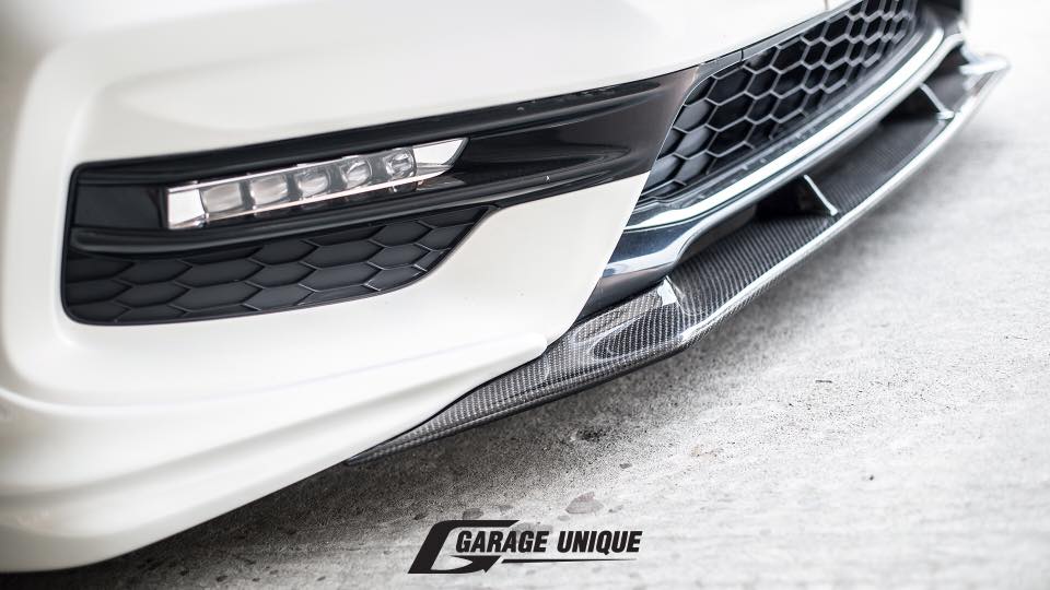 Garage Unique USA 2016-2017 Honda Accord Sedan Carbon Fiber Lip Front And Rear