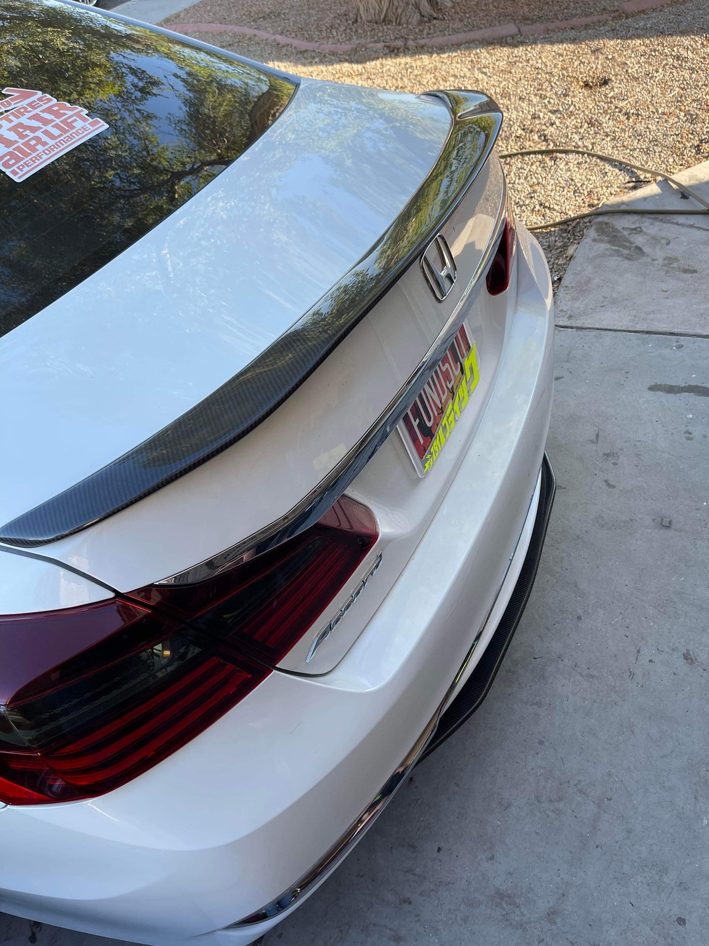 Garage Unique USA 2016-2017 Honda Accord Sedan Carbon Fiber Front Lip, Rear Diffuser, and Rear Spoiler Package