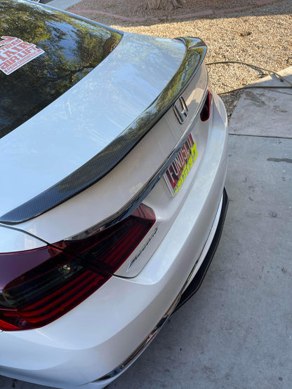 Garage Unique USA 2016-2017 Honda Accord Sedan Carbon Fiber Front Lip, Rear Diffuser, and Rear Spoiler Package