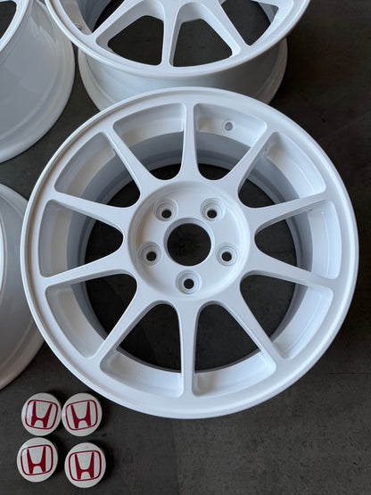 Honda Oem Integra Type R DC2 white wheels restored! 16x7 +50 5x114.3