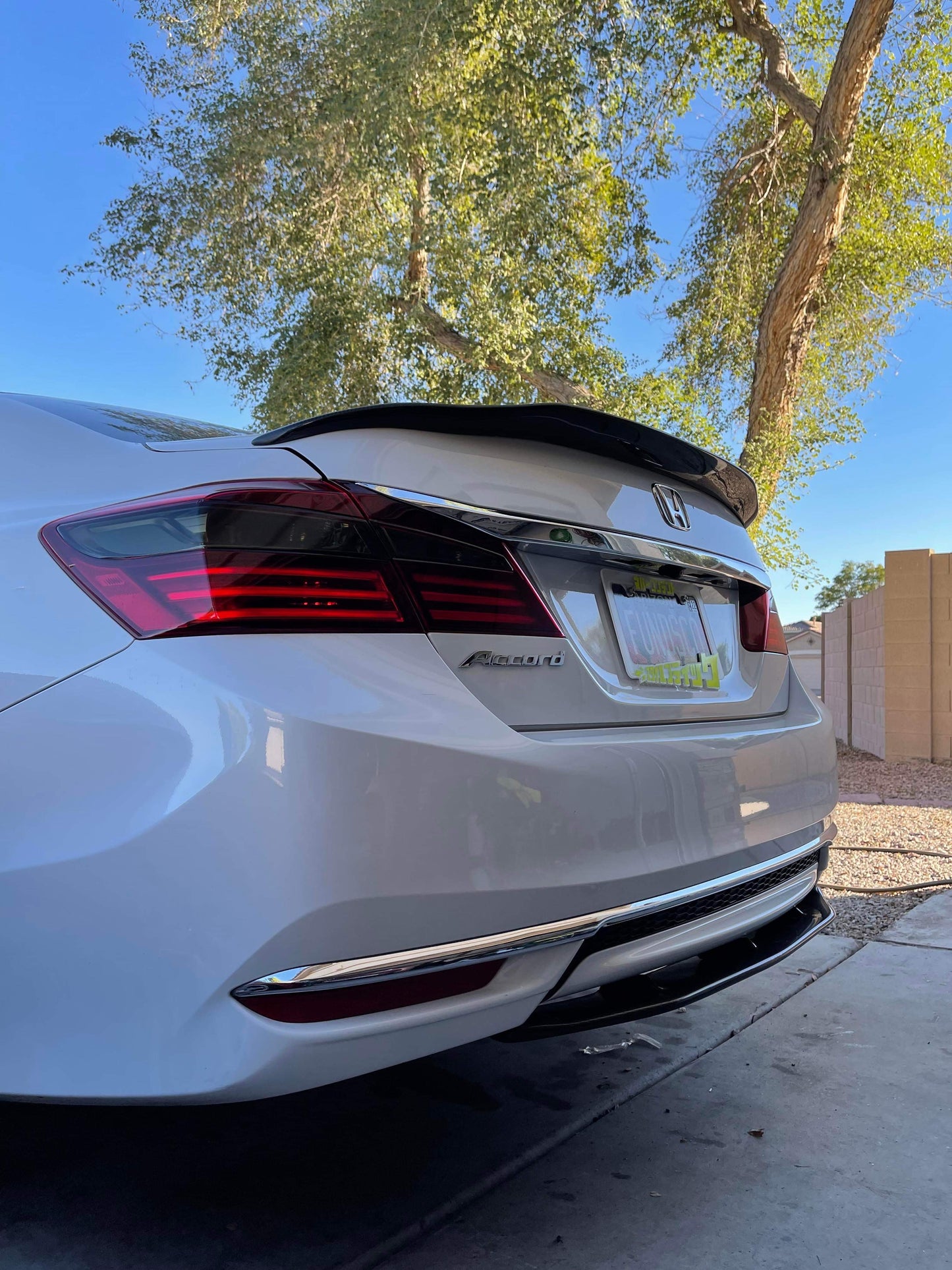 Garage Unique USA 2016-2017 Honda Accord Sedan Carbon Fiber Front Lip, Rear Diffuser, and Rear Spoiler Package
