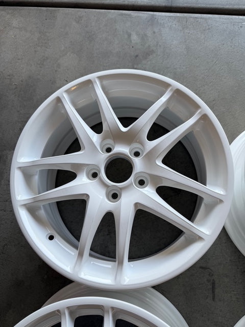 Oem Jdm Honda Integra DC5 Type R white wheels 17x7 +60 5x114.3. Newly restored!