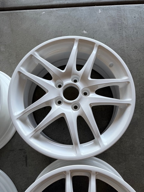Oem Jdm Honda Integra DC5 Type R white wheels 17x7 +60 5x114.3. Newly restored!
